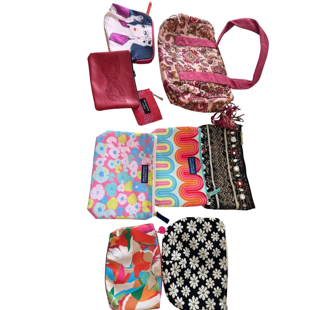 Lot of 9 Bags pouches makeup travel bag Clinique The Cosmetics Co. Estée Lauder - Picture 8 of 8